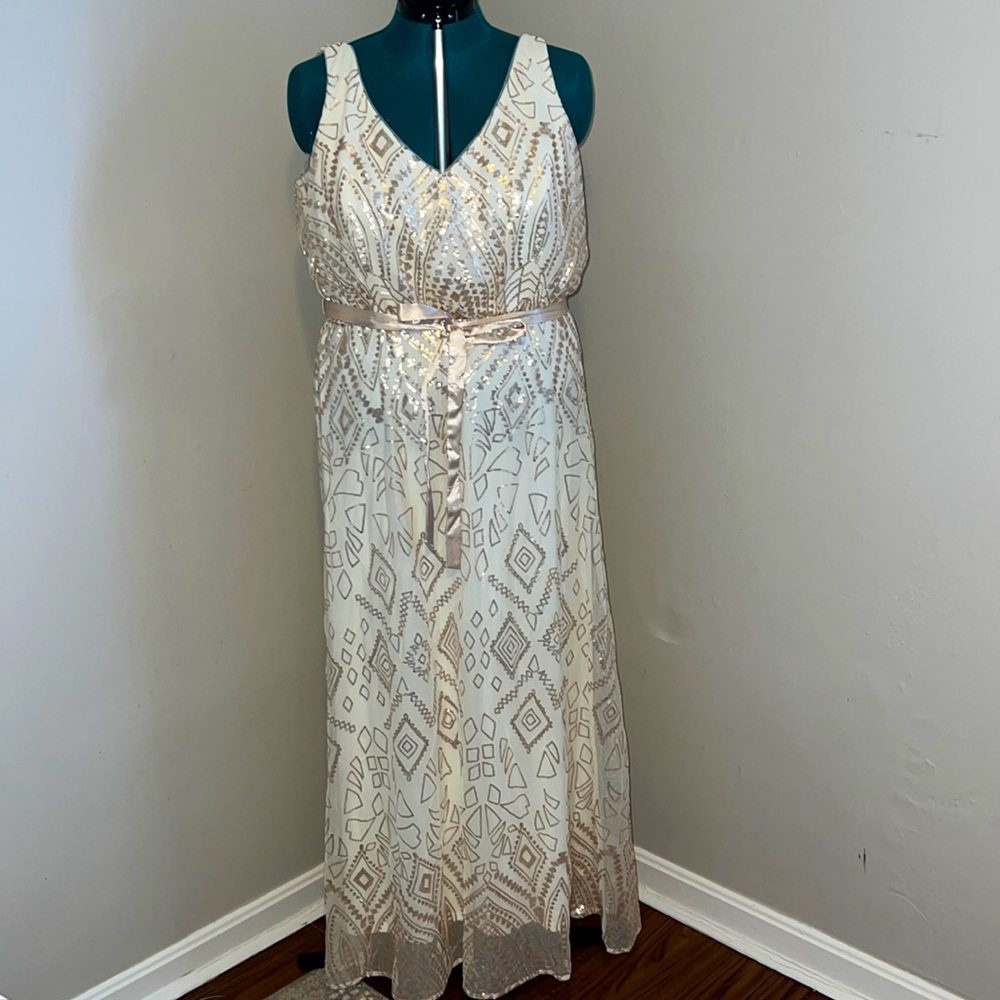 Sequined Evening Gown, 18W